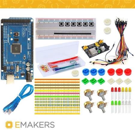 Kit Componentes Electronicos Start + Placa de desarrollo Mega COMBO5017