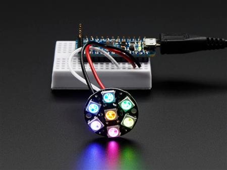 NeoPixel Jewel - LED RGB 7 x 5050 c/ controladores integrados   ADA.2226