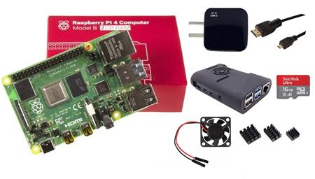 Kit Raspberry Pi 4 B 2gb Original + Fuente 3A + Gabinete + Cooler + HDMI + Mem 16gb + Disip   RPI0085