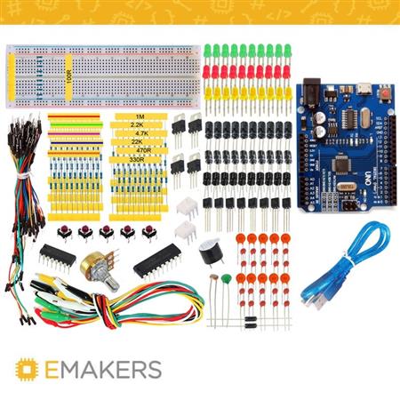 Kit Componentes Electronicos Completo + Placa de desarrollo Uno Smd   COMBO5025